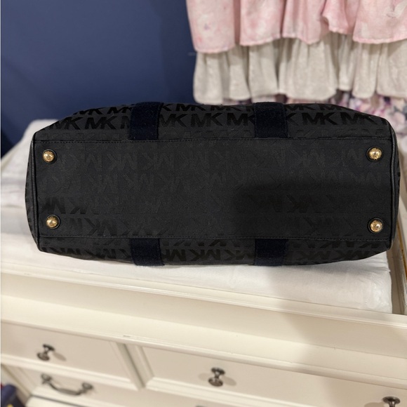 Michael Kors Monogram Duffel Bag – 17x14, Excellent Condition - Picture 3 of 8